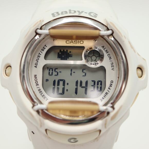 Casio Baby G Shock White Unisex 43mm Digital Watch BG-169R 3252 w New Battery - Picture 6 of 15